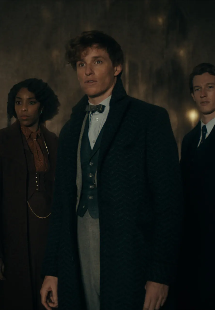 Fantastic Beasts The Secrets of Dumbledore Newton Scamander Blue Wool Coat eddie redmayne black wool coat