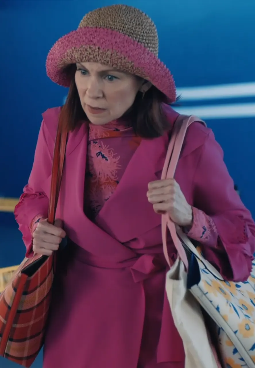 Elsbeth S02 Carrie Preston Pink Trench Coat elsbeth pink trench coat