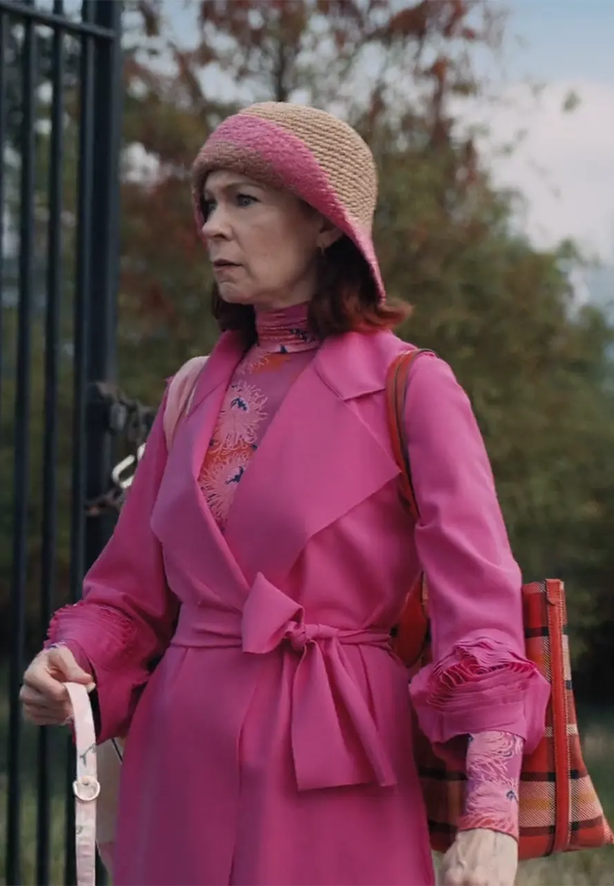 Elsbeth S02 Carrie Preston Pink Trench Coat elsbeth tascioni pink coat