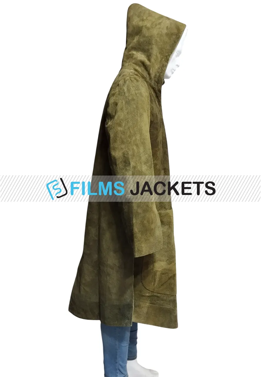 Star Wars Andor S01 Luthen Rael Coat green suede leather coat