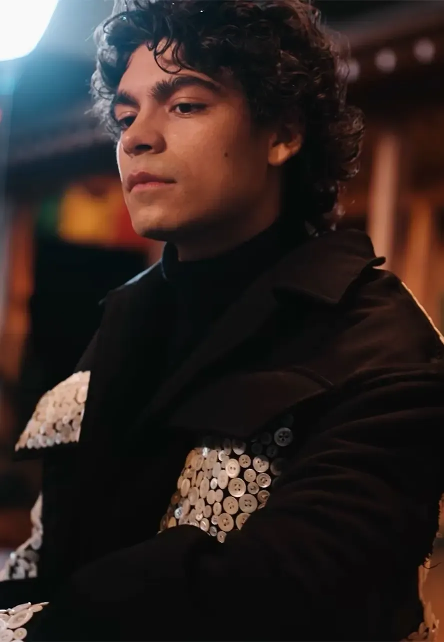 One Piece S02 Promotion Iñaki Godoy Black Wool Jacket inaki godoy wool jacket