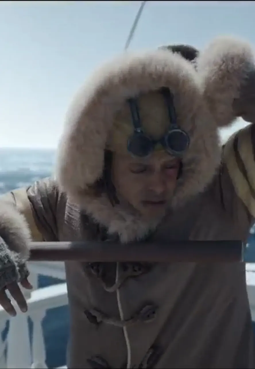 One Piece S02 Usopp Shearling Leather Coat jacob romero coat