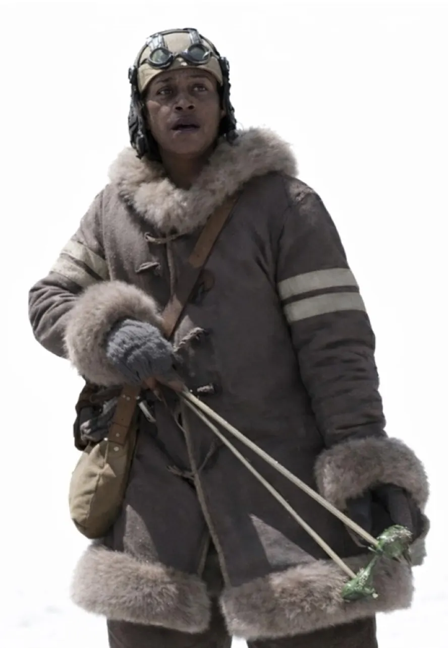 One Piece S02 Usopp Shearling Leather Coat leather coat shearling