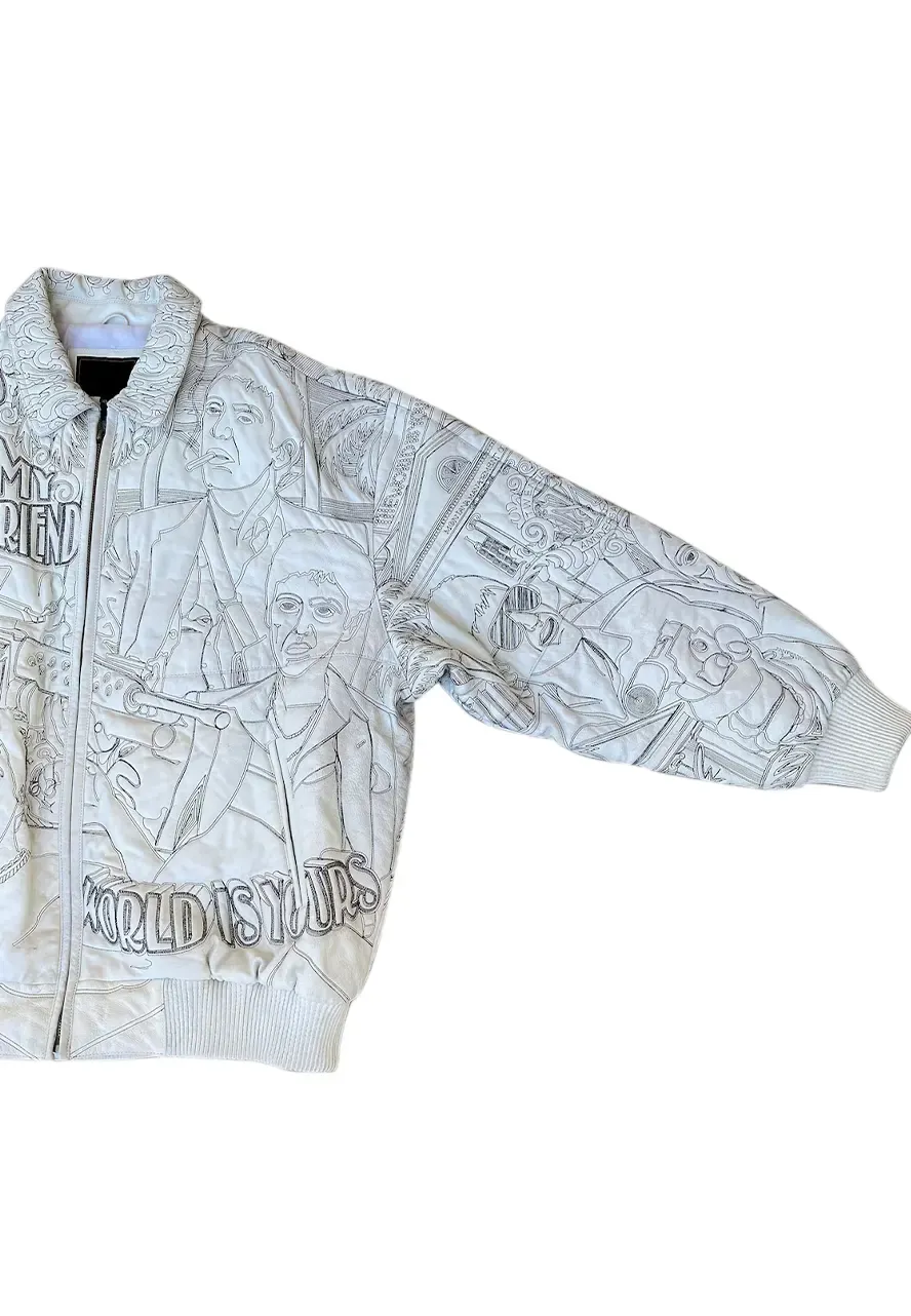 Rare Vintage Scarface Tony Montana Leather Jacket leather scarface jacket