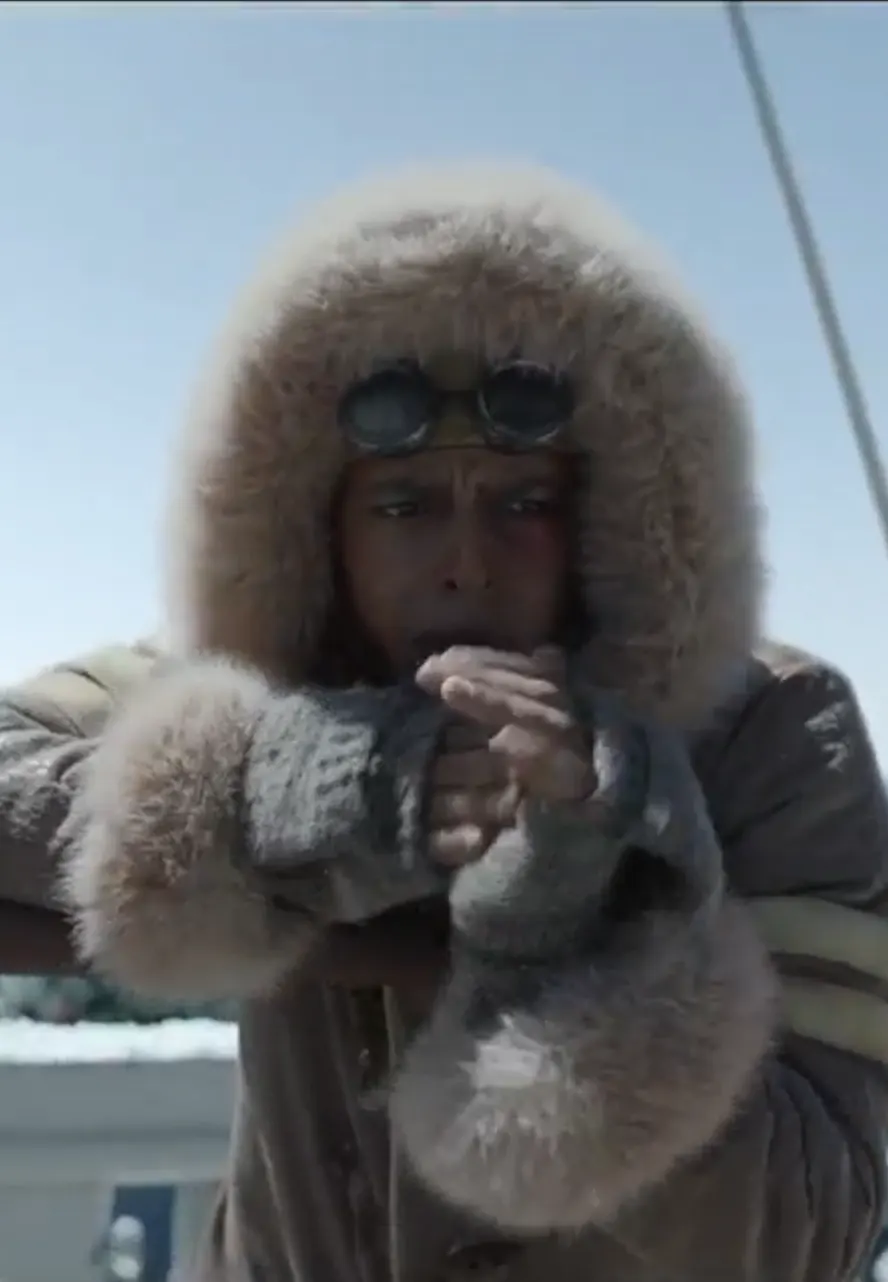 One Piece S02 Usopp Shearling Leather Coat leather shearling coat