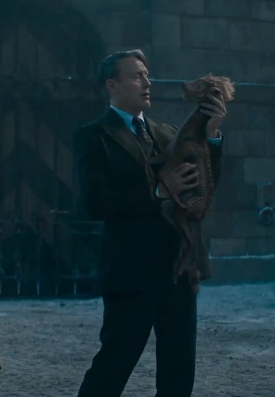 Gellert Grindelwald Fantastic Beasts The Secrets of Dumbledore Black Wool Blazer mads mikkelsen wool blazer