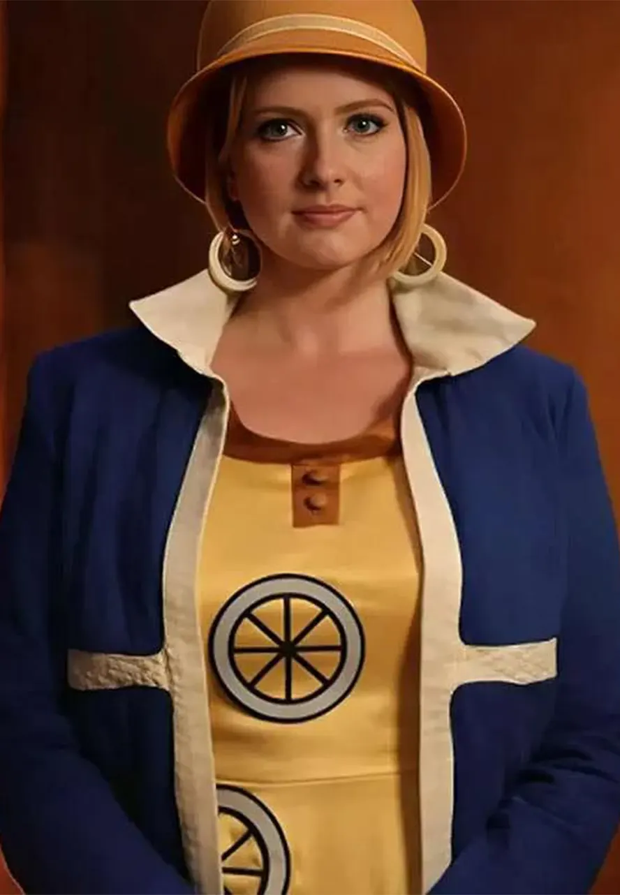 One Piece S02 Miss Valentine Blue Cotton Jacket miss valentine jacket