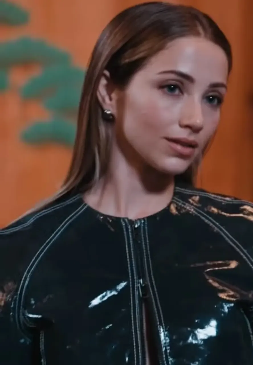 One Piece S02 Promotion Emily Rudd Black Cropped Jacket nami cropped jacket