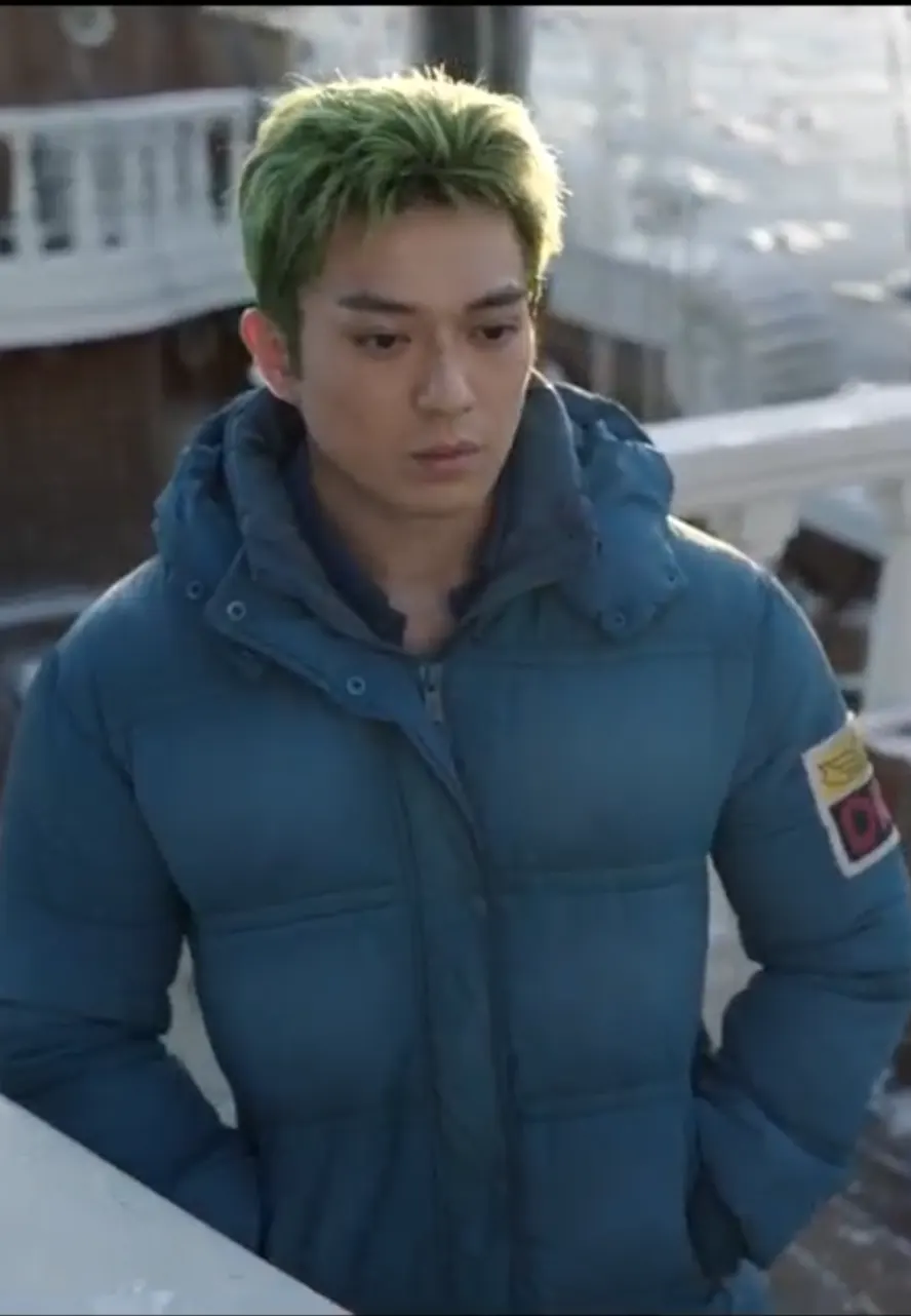 One Piece S02 Roronoa Zoro Blue Puffer Coat one piece s02 blue puffer coat