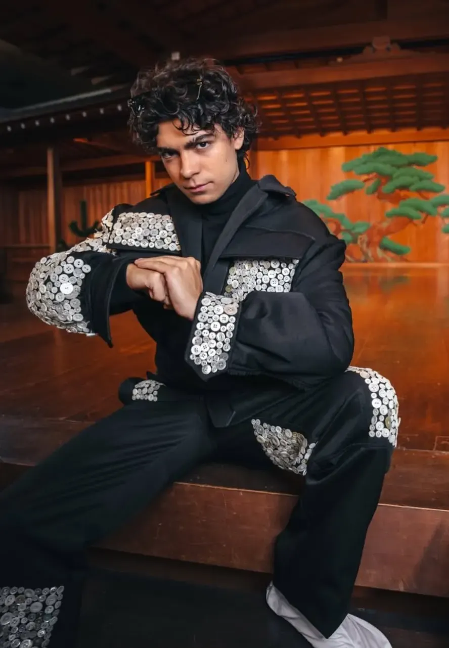 One Piece S02 Promotion Iñaki Godoy Black Wool Jacket one piece s02 promotion jacket