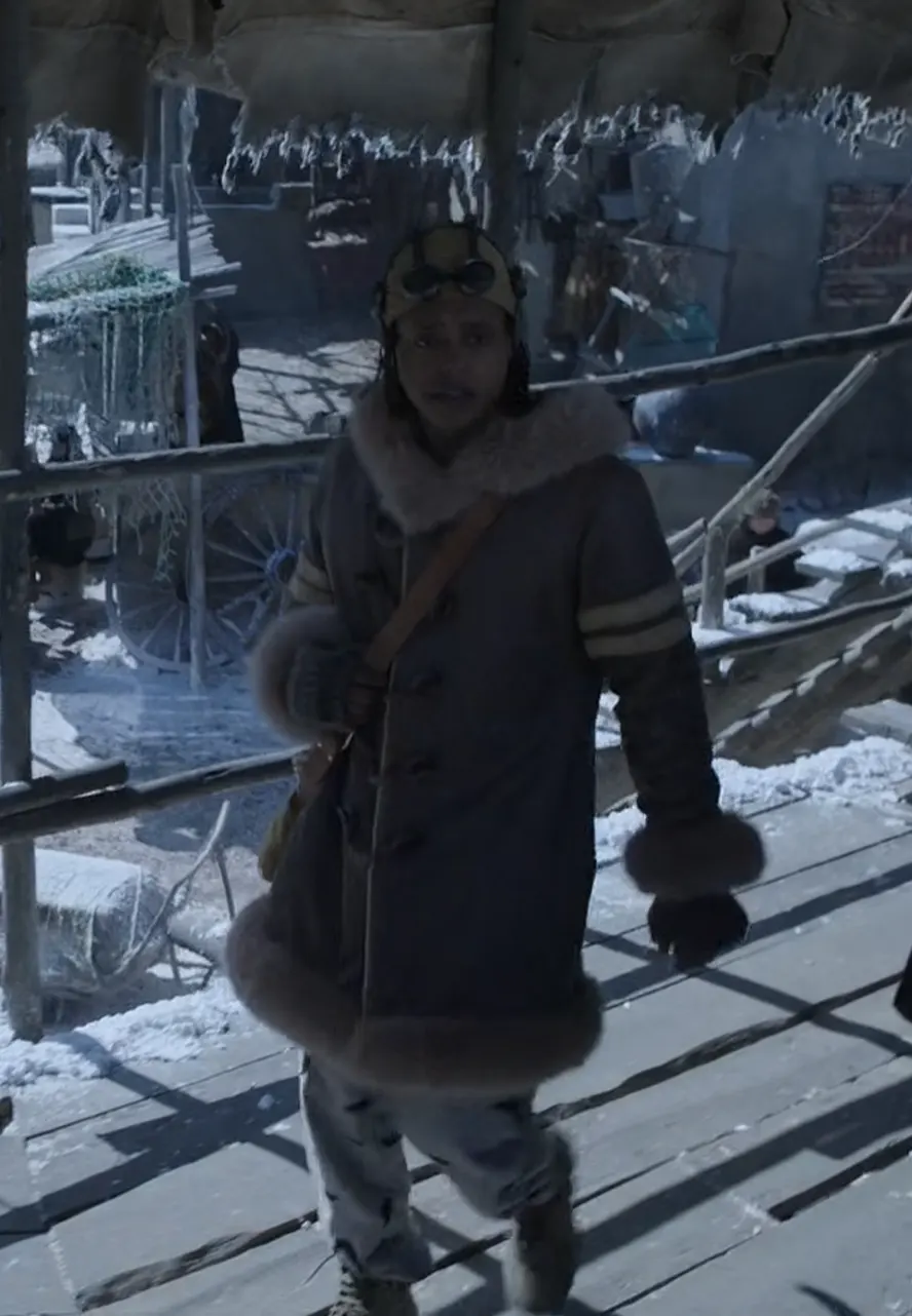 One Piece S02 Usopp Shearling Leather Coat one piece s02 usopp coat