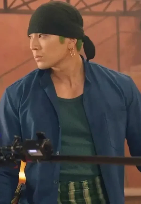 roronoa zoro blue jacket