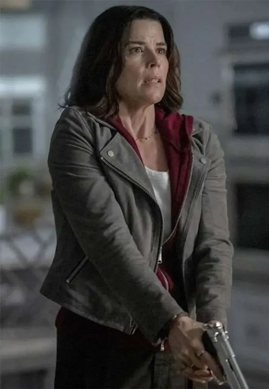 Neve Campbell Scream 7 Grey Suede Leather Jacket scream jacket