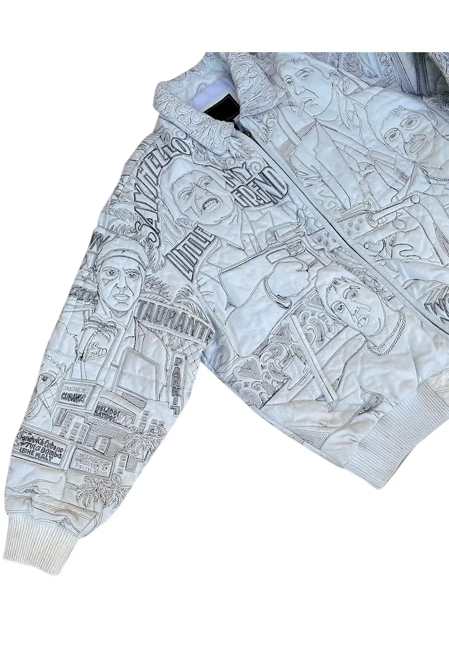 Rare Vintage Scarface Tony Montana Leather Jacket tony montana scarface jacket