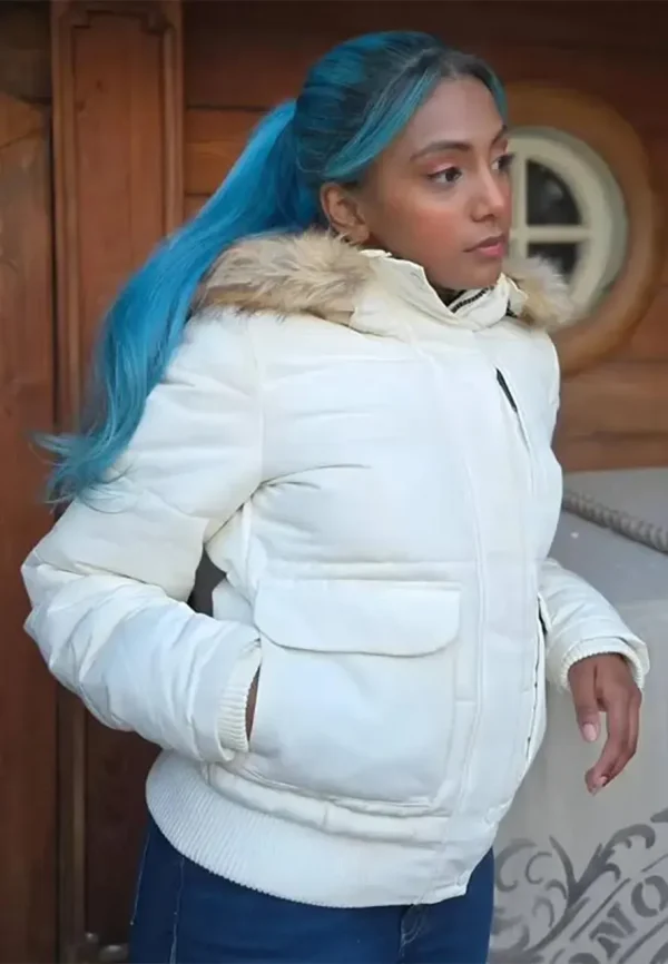 white puffer jacket