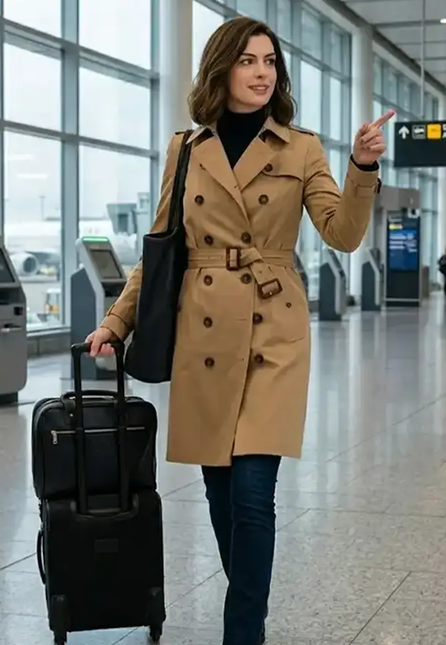 The Devil Wears Prada 2 Anne Hathaway Trench Coat andrea sachs trench coat