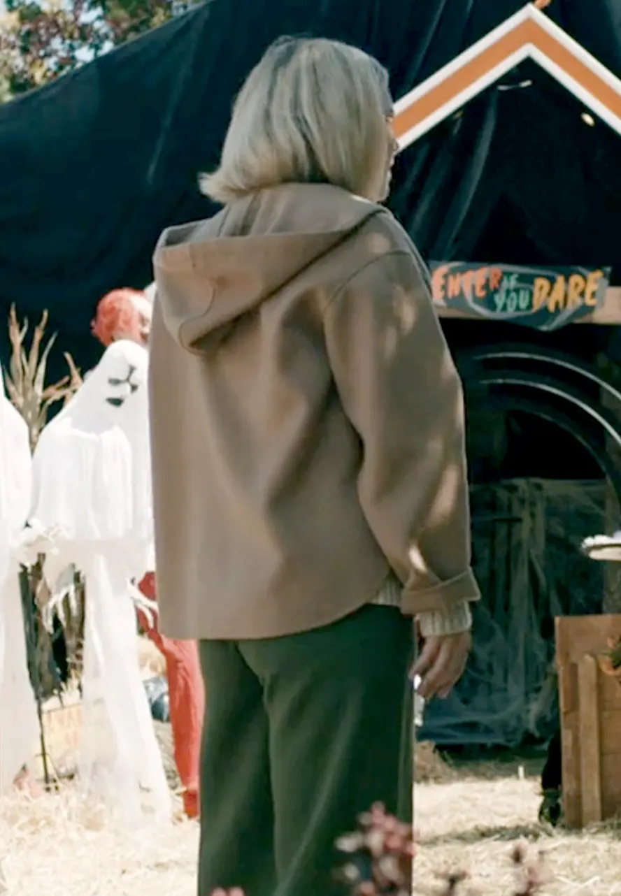 Elsbeth S03 Annaleigh Ashford Brown Hooded Jacket annaleigh ashford hooded jacket
