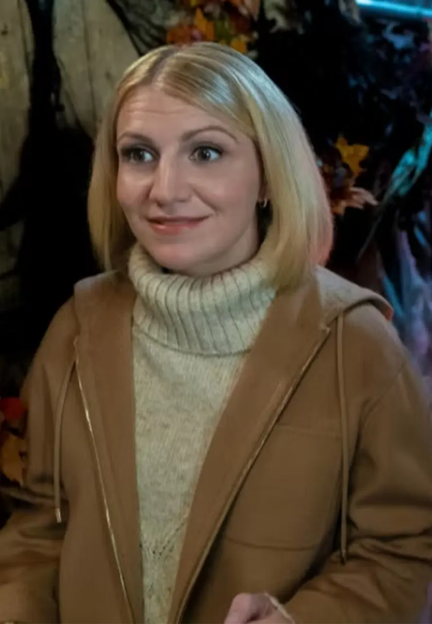 Elsbeth S03 Annaleigh Ashford Brown Hooded Jacket annaleigh ashford jacket