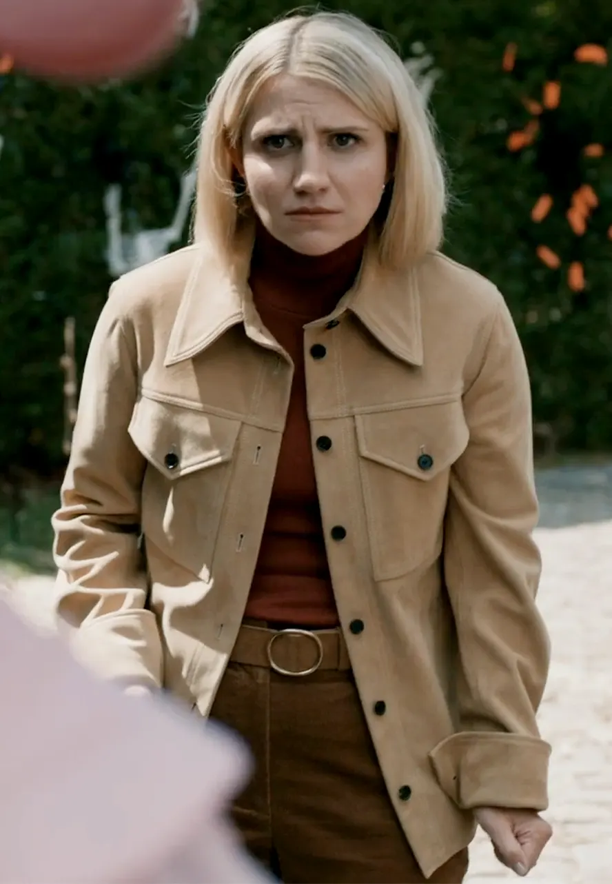 Elsbeth S03 Annaleigh Ashford Suede Leather Jacket annaleigh ashford suede jacket