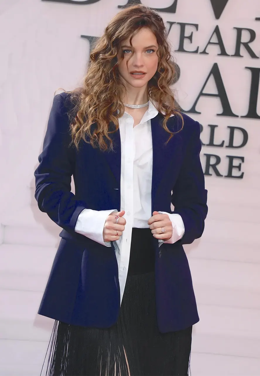 The Devil Wears Prada 2 Barbara Palvin Blazer barbara palvin blue blazer