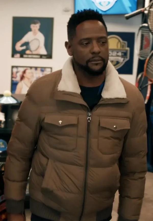 brown puffer jacket