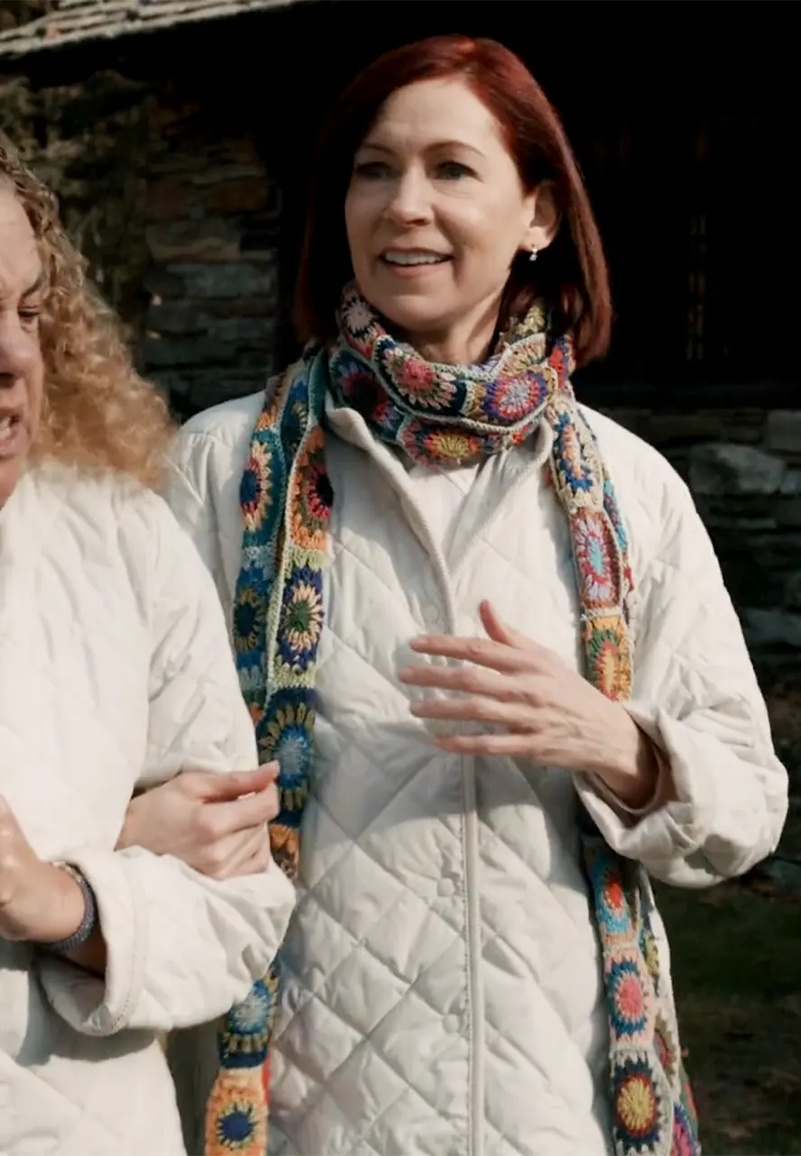 Elsbeth S02 Carrie Preston White Quilted Coat carrie preston coat