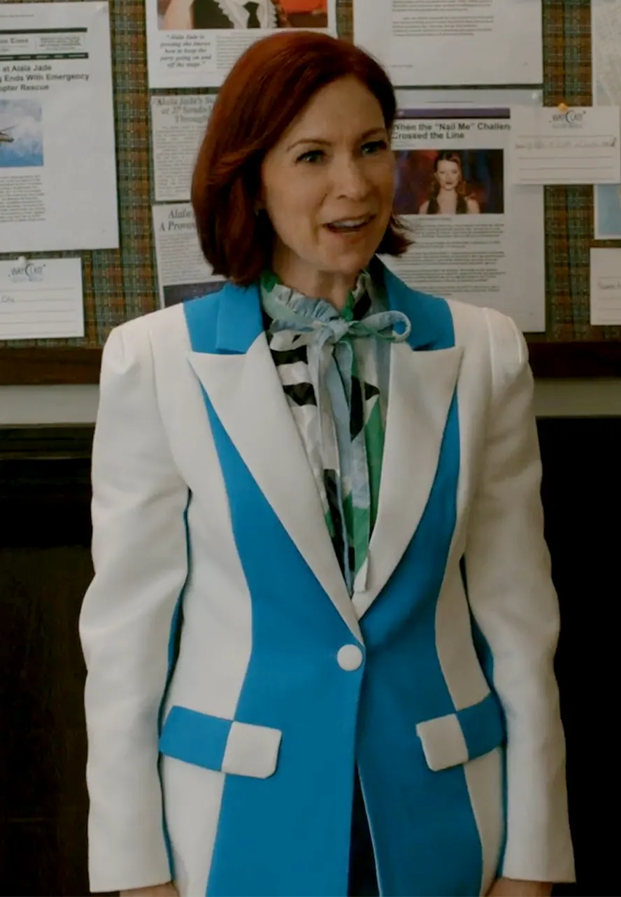 Elsbeth S03 Carrie Preston Colorblock Blazer carrie preston colorblock blazer