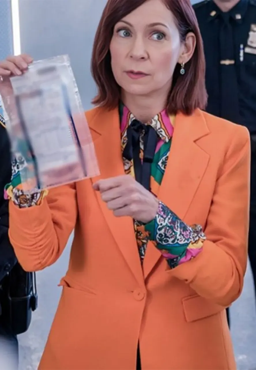 Elsbeth S02 Carrie Preston Orange Blazer carrie preston orange blazer