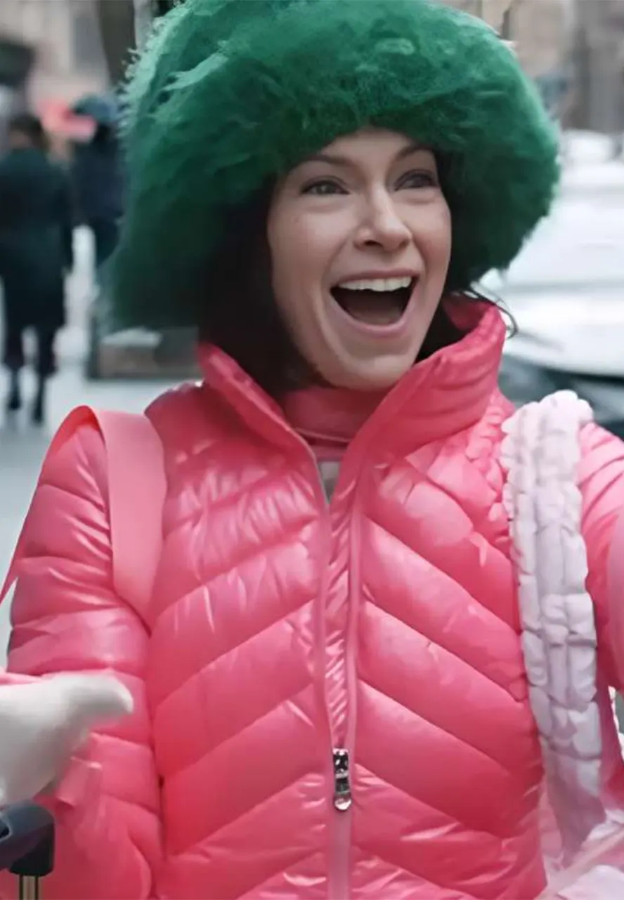 Elsbeth S02 Carrie Preston Pink Puffer Jacket carrie preston pink jacket