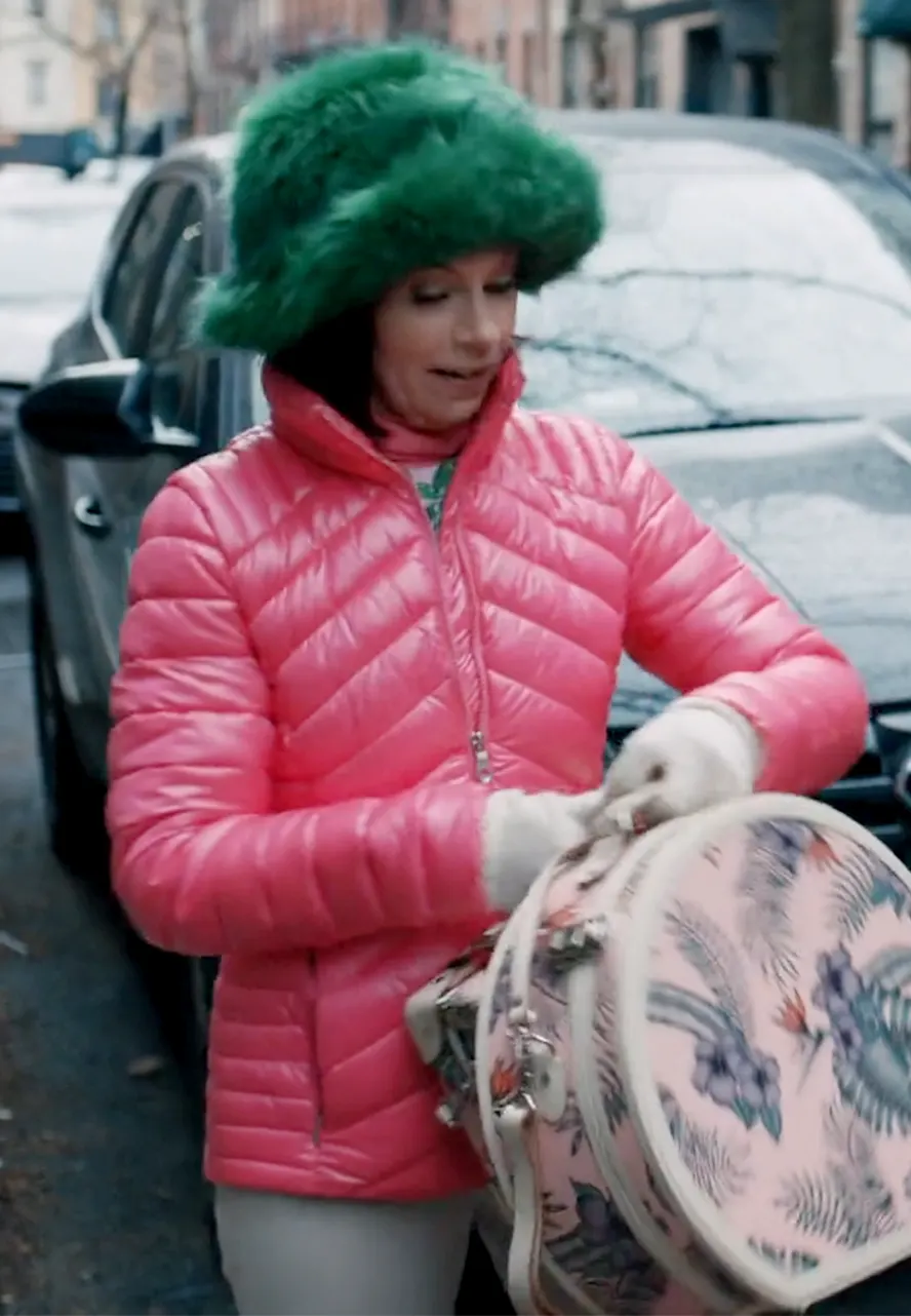 Elsbeth S02 Carrie Preston Pink Puffer Jacket carrie preston puffer jacket