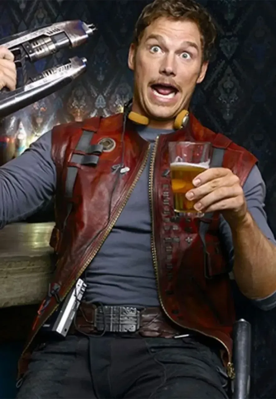 Star Lord Guardians of The Galaxy Vest chris pratt leather vest