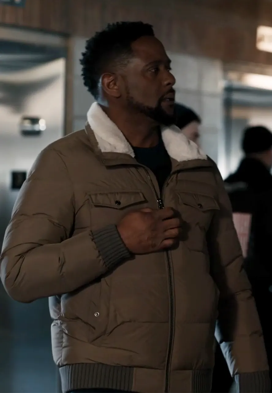 Elsbeth S01 Cliff McGrath Brown Puffer Jacket elsbeth puffer jacket