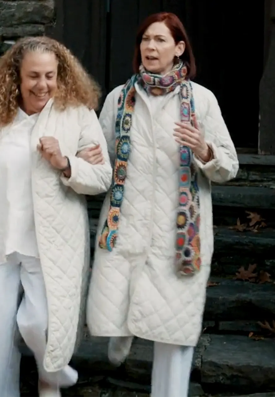 Elsbeth S02 Carrie Preston White Quilted Coat elsbeth tascioni white quilted coat