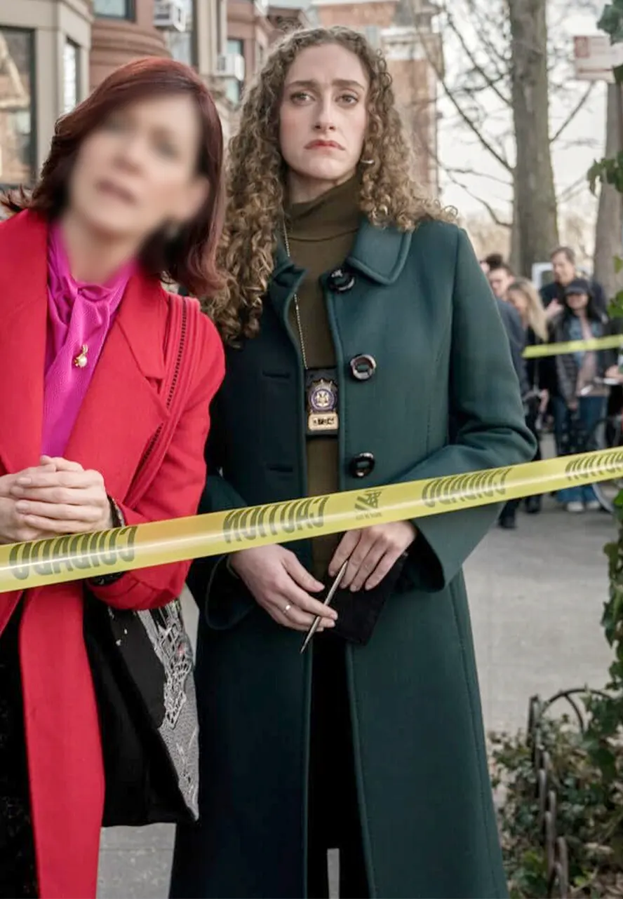 Micaela Diamond Elsbeth Green Wool Coat micaela diamond coat