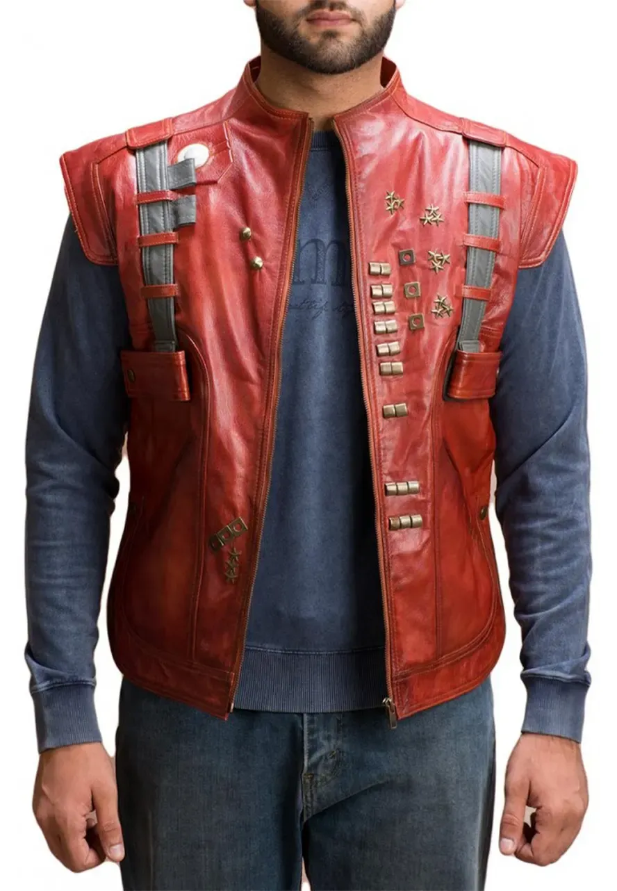 Star Lord Guardians of The Galaxy Vest star lord leather vest