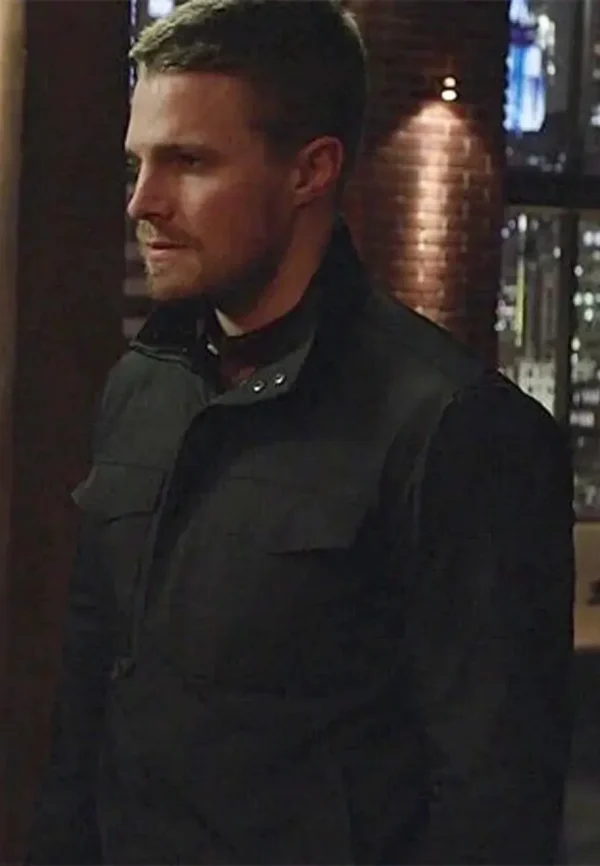 stephen amell field black jacket
