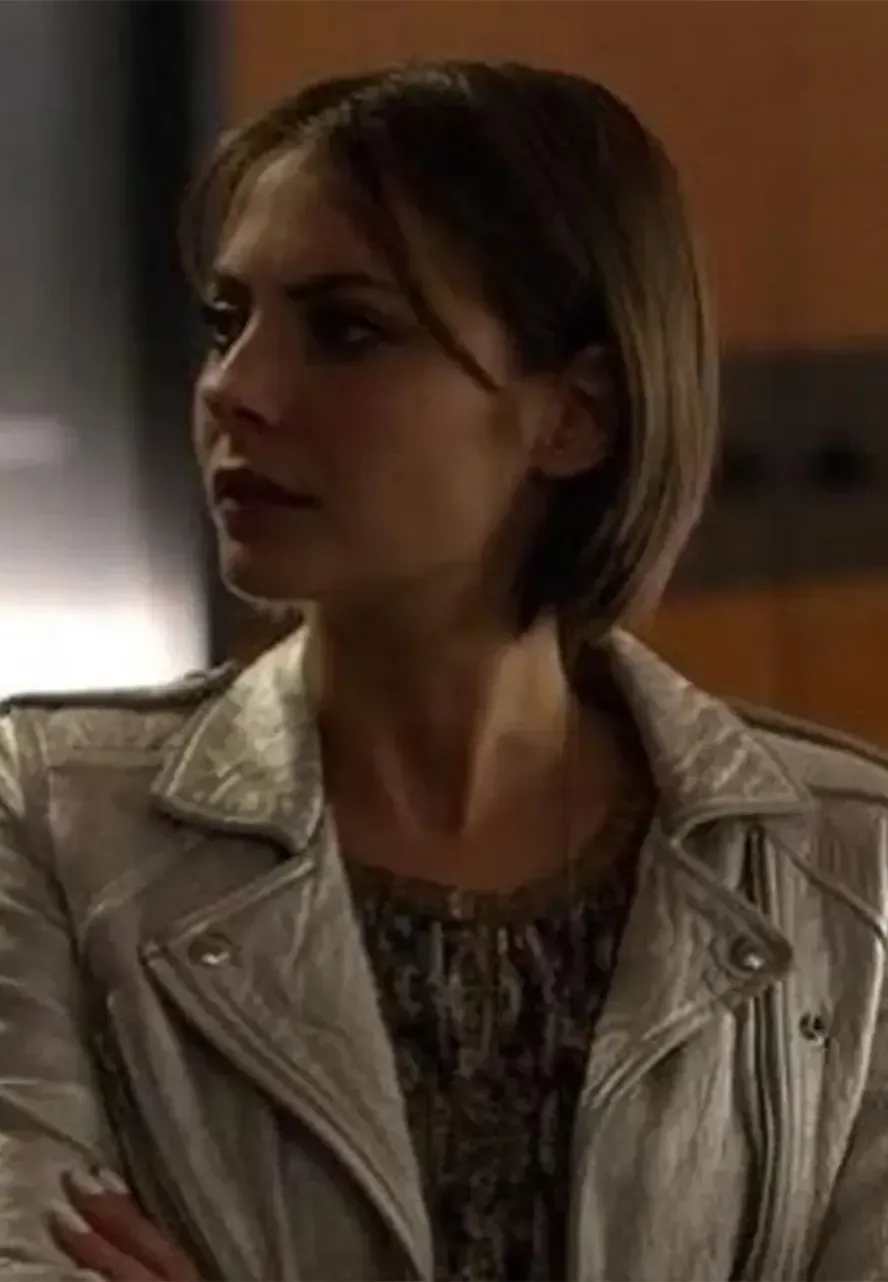 Arrow S04 Thea Queen Silver Leather Jacket arrow silver jacket
