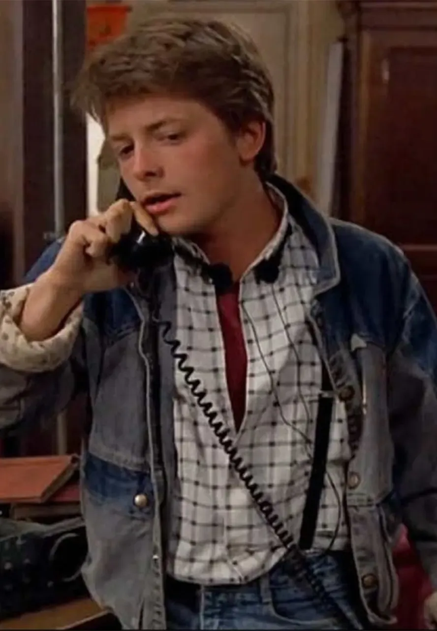 Michael J. Fox Back To The Future Denim Jacket back to the future jacket