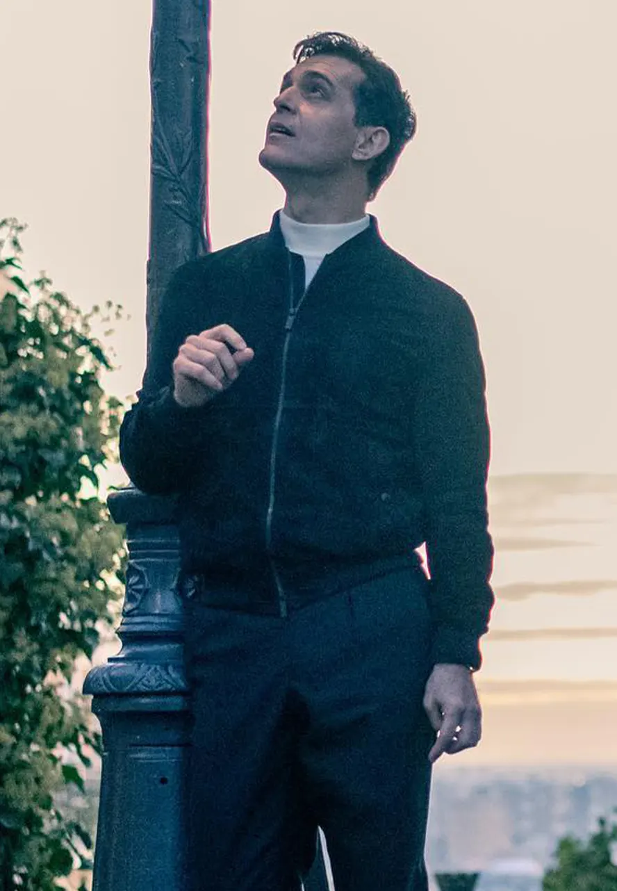Pedro Alonso Berlin S01 Black Bomber Jacket berlin black bomber jacket