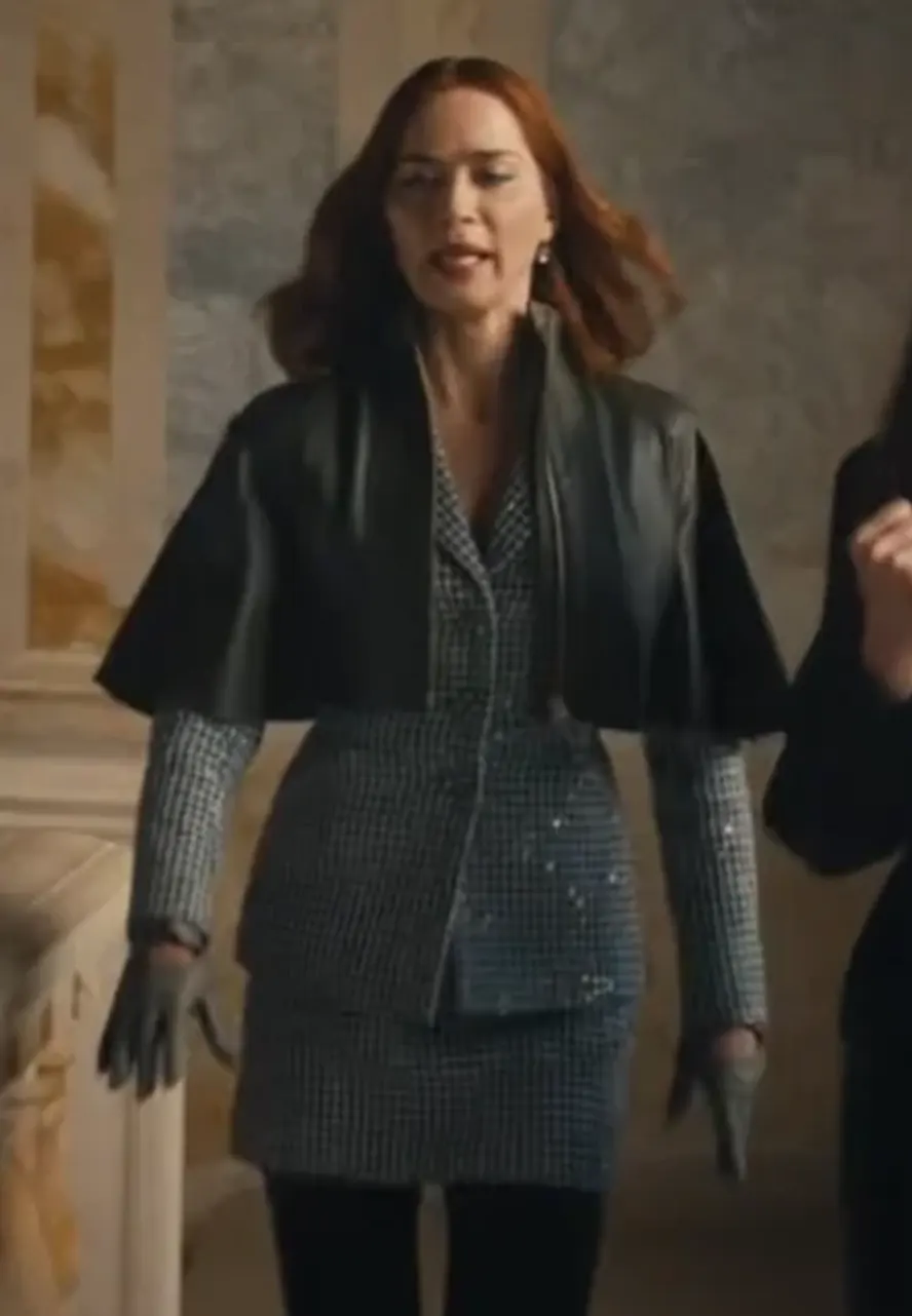 The Devil Wears Prada 2 Emily Blunt Capelet black capelet