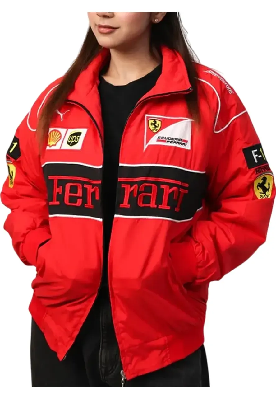 UPS F1 Ferrari Bomber Jacket bomber ferrari jacket