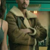 bruce brown leather shearling jacket