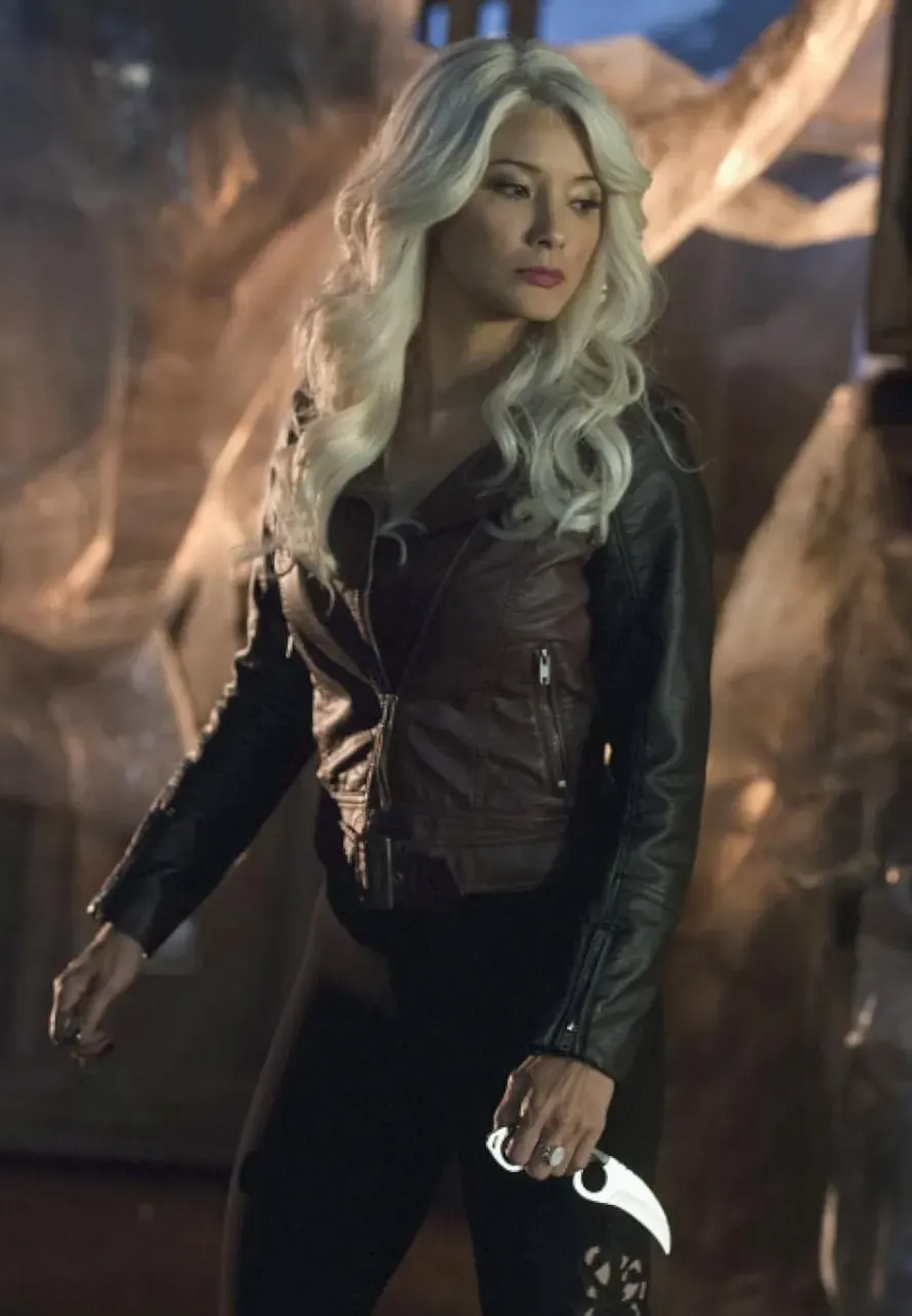 Arrow China White Leather Jacket china white leather jacket