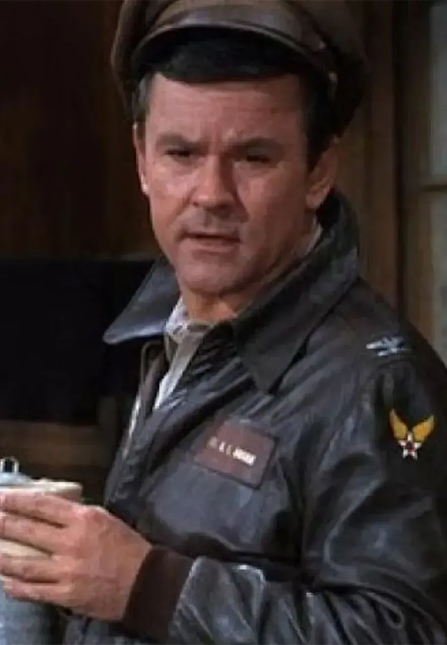 Hogan’s Heroes Bob Crane Leather Jacket colonel hogan brown bomber jacket