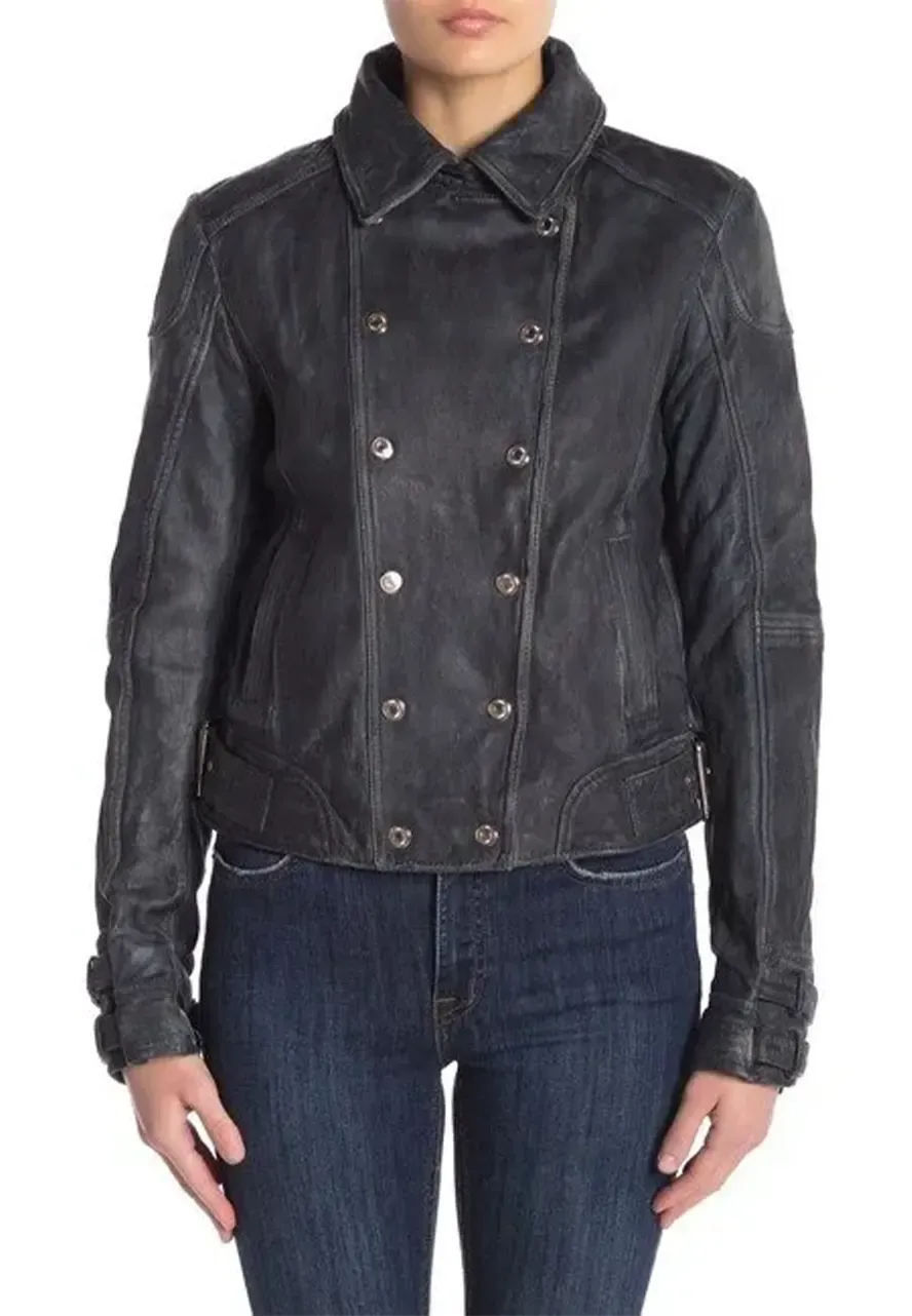 Arrow S07 Dinah Drake Biker Jacket dinah drake leather jacket