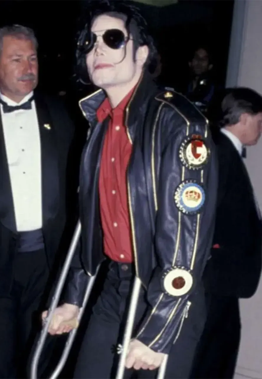 Michael Jackson Elizabeth Taylor Tribute Jacket elizabeth taylor tribute leather jacket