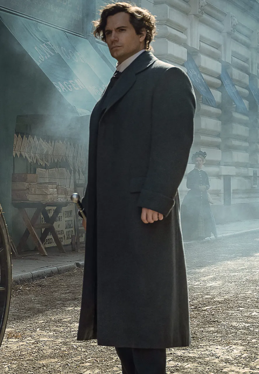Henry Cavill Enola Holmes 2 Wool Coat enola holmes 2 coat