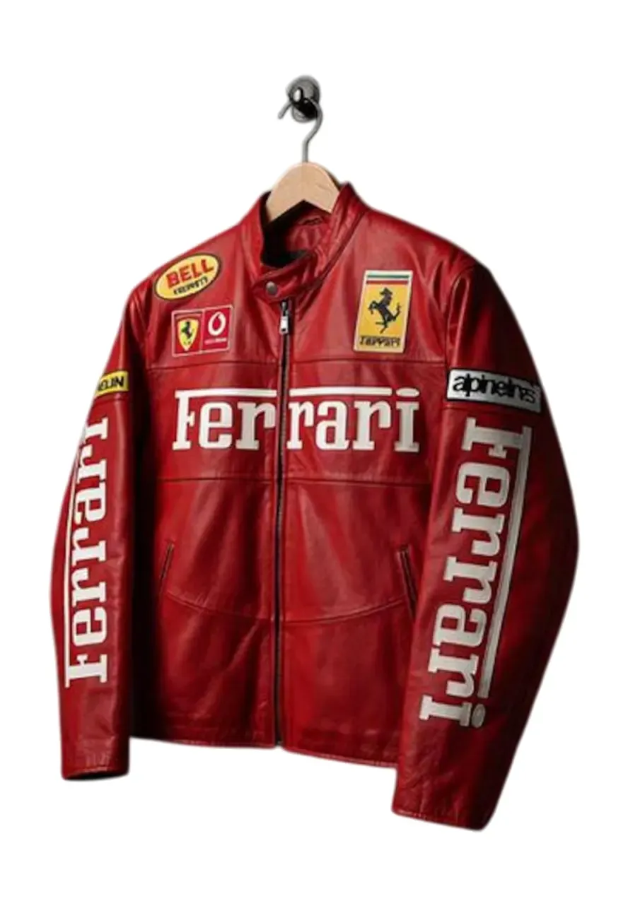 Vintage Ferrari F1 Racing Jacket ferrari racing leather jacket
