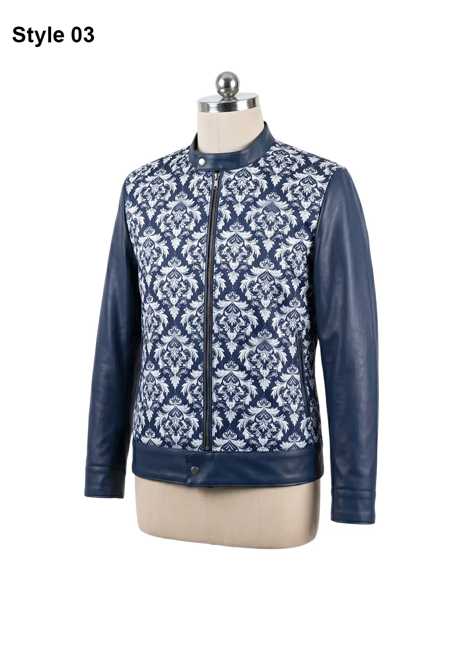 Crimson Damask Jacquard Jacket floral print jacket