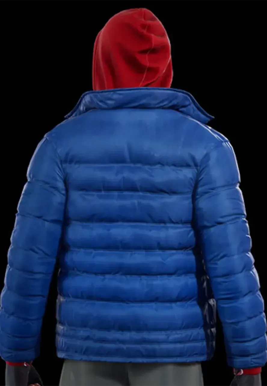Miles Morales Spider-Man PS4 Blue Puffer Jacket game spider man ps4 miles morales puffer jacket
